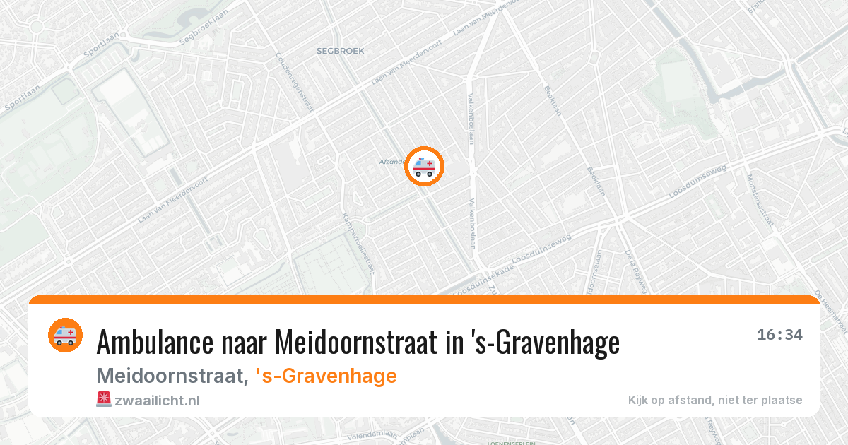 Ambulance naar Meidoornstraat in 's-Gravenhage — 5 feb 2026