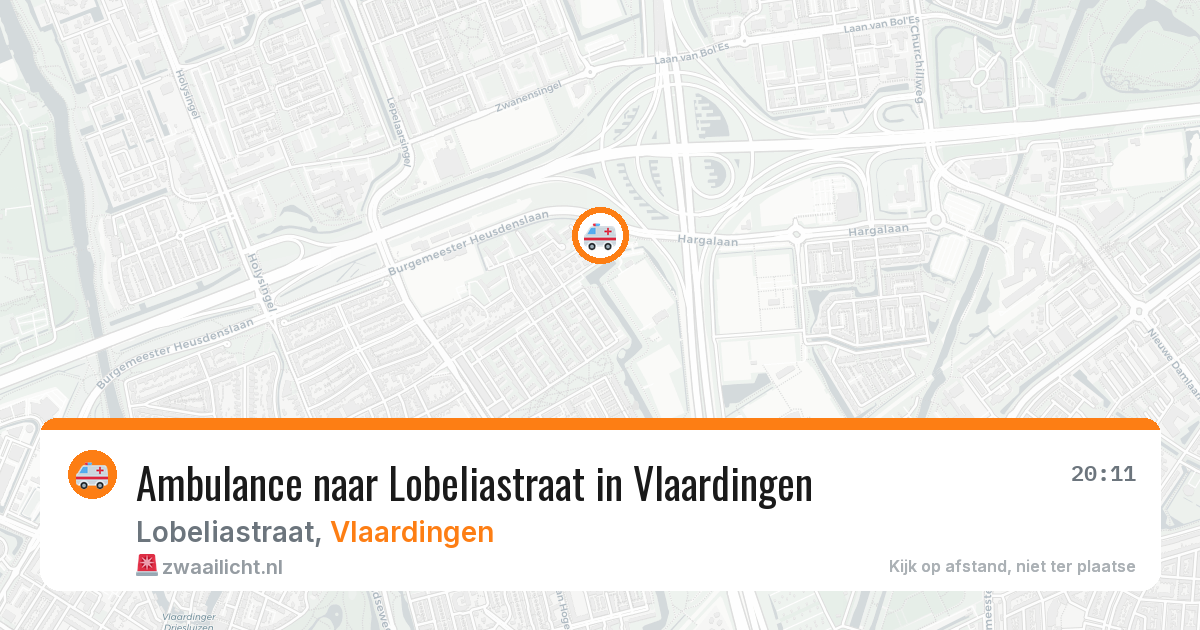 Ambulance naar Lobeliastraat in Vlaardingen — 10 aug 2026