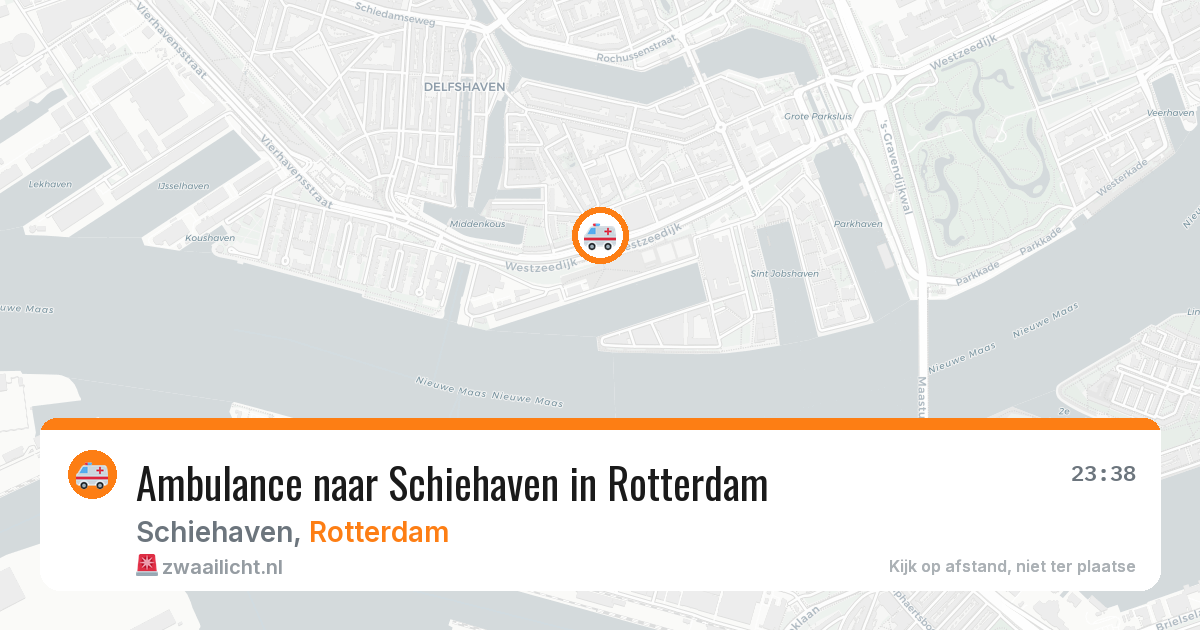 Ambulance naar Schiehaven in Rotterdam — 23 mei 2026