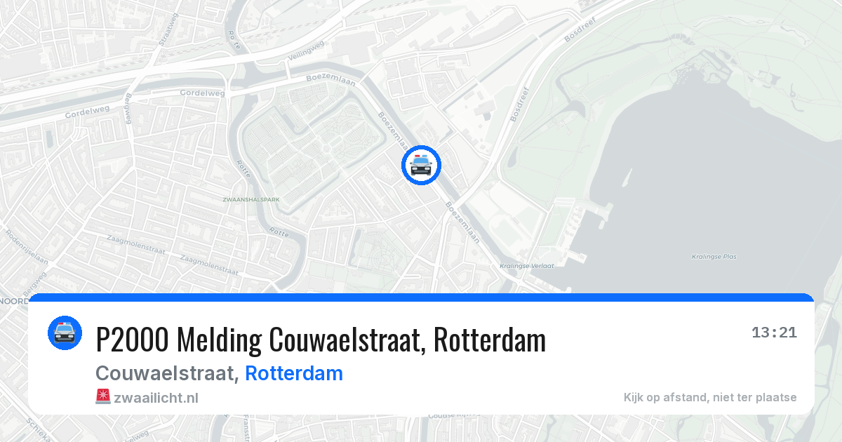 P2000 Melding Couwaelstraat, Rotterdam — 2 aug 2026