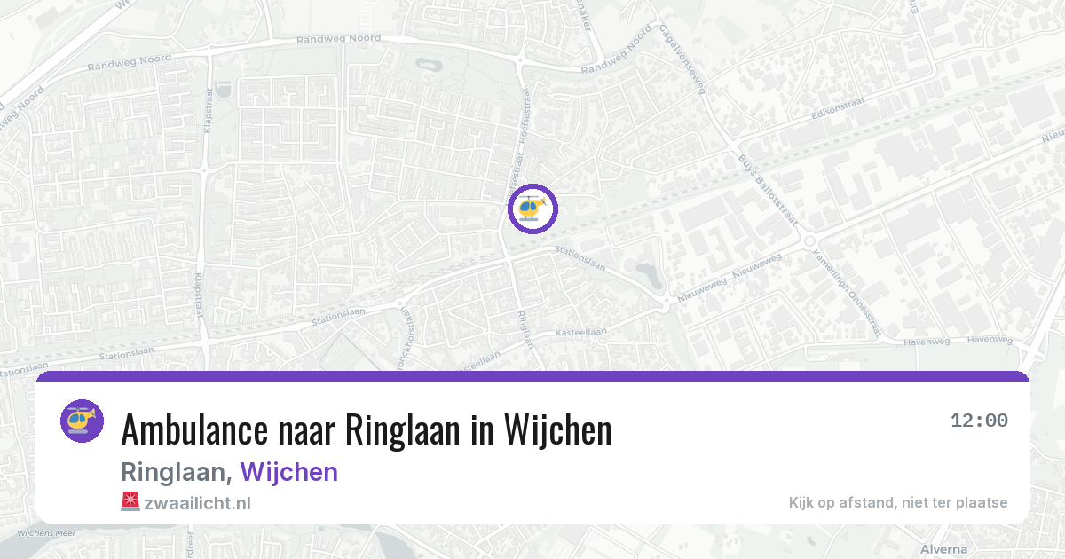Ambulance naar Ringlaan in Wijchen — 6 aug 2026