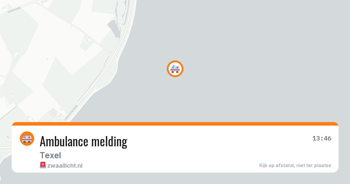 Ambulance melding — 6 jul 2026
