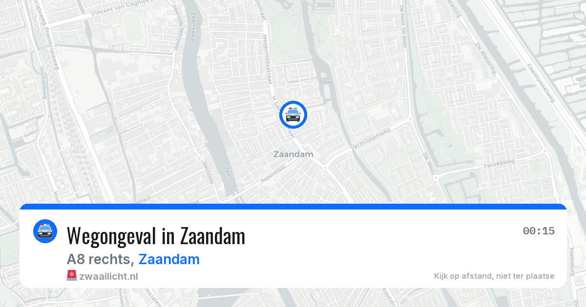 Wegongeval in Zaandam — 12 jun 2026