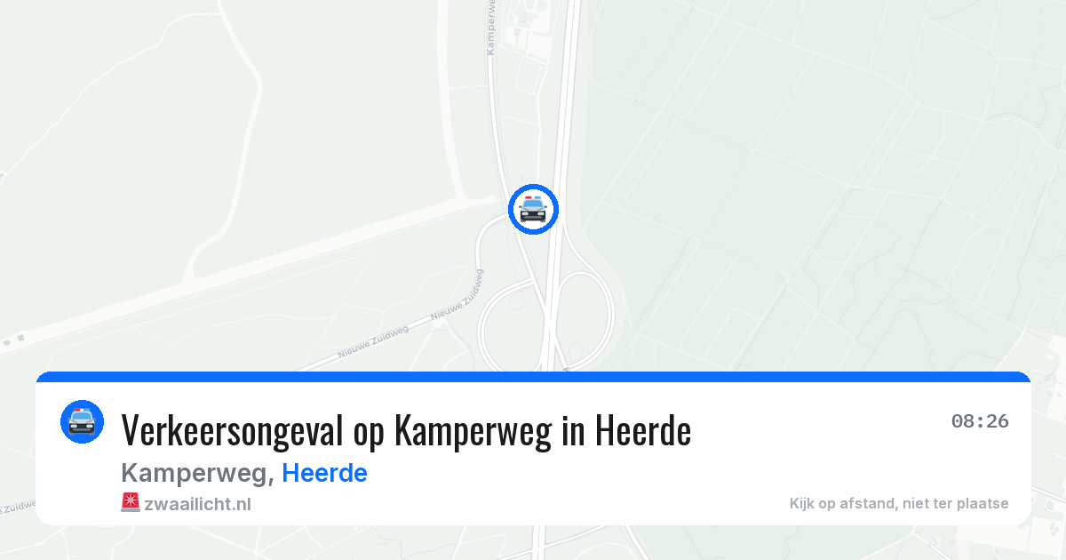 Verkeersongeval op Kamperweg in Heerde — 2 mei 2026