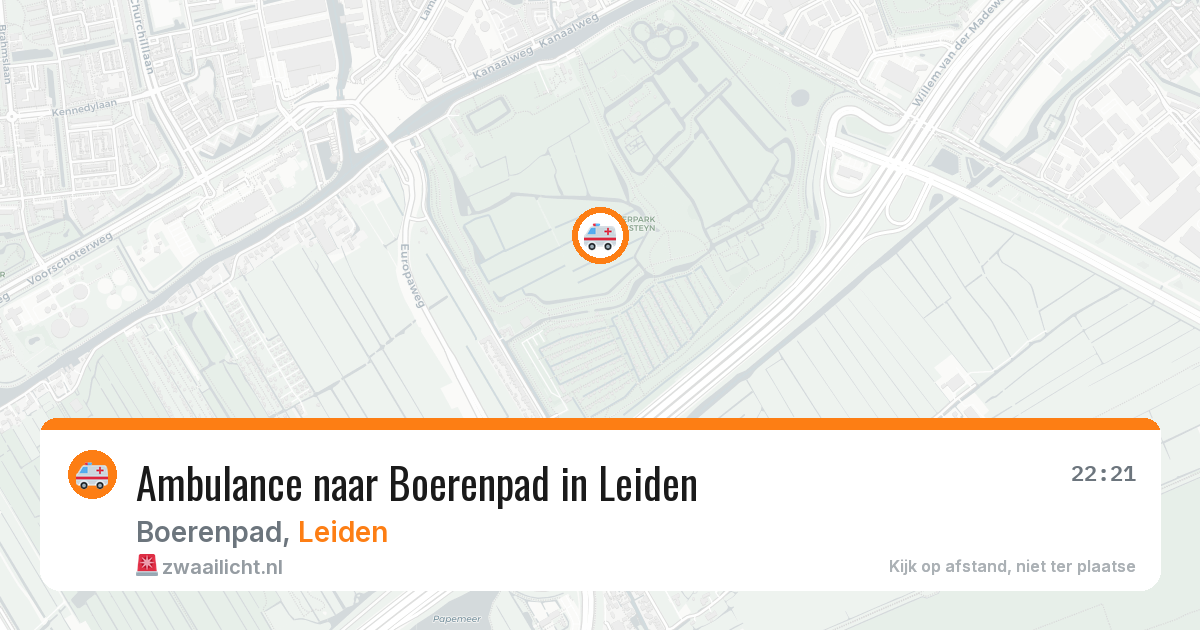 Ambulance naar Boerenpad in Leiden — 17 jul 2026