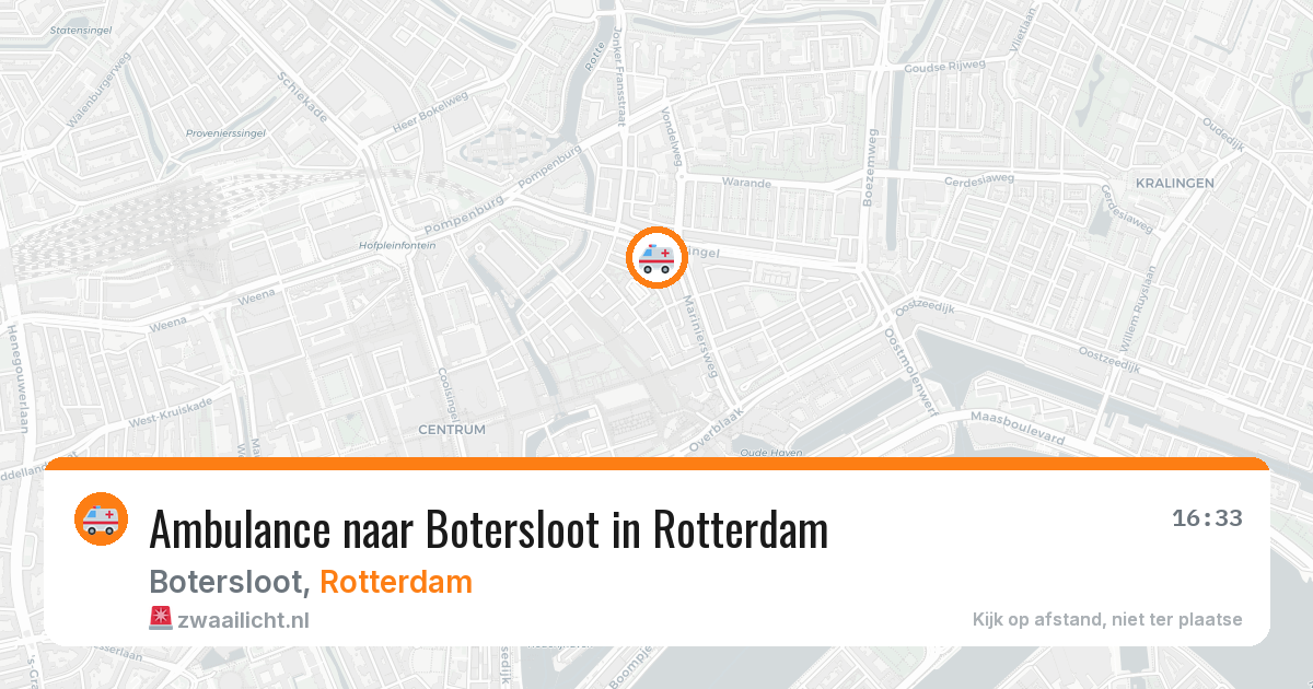 Ambulance naar Botersloot in Rotterdam — 7 aug 2026