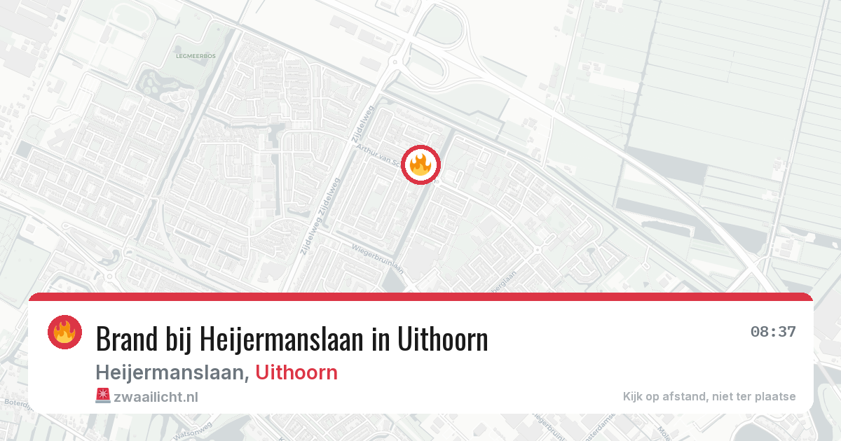Brand bij Heijermanslaan in Uithoorn — 27 jun 2026