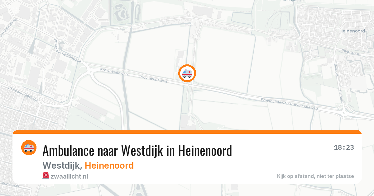 Ambulance naar Westdijk in Heinenoord — 10 apr 2026