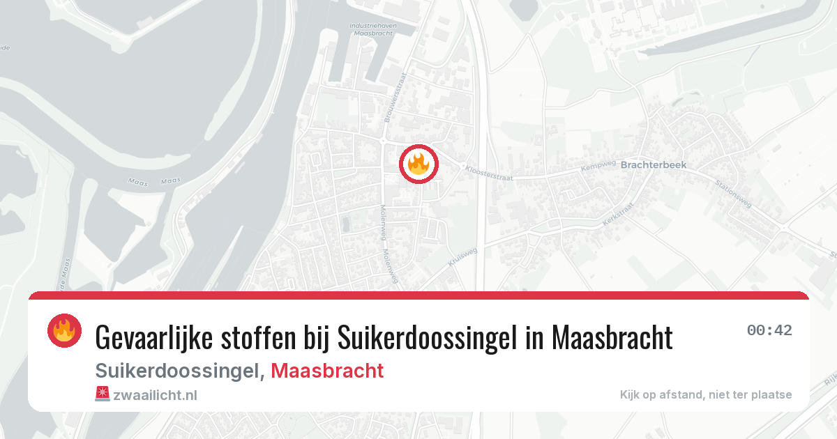 Gevaarlijke stoffen bij Suikerdoossingel in Maasbracht — 24 jun 2026