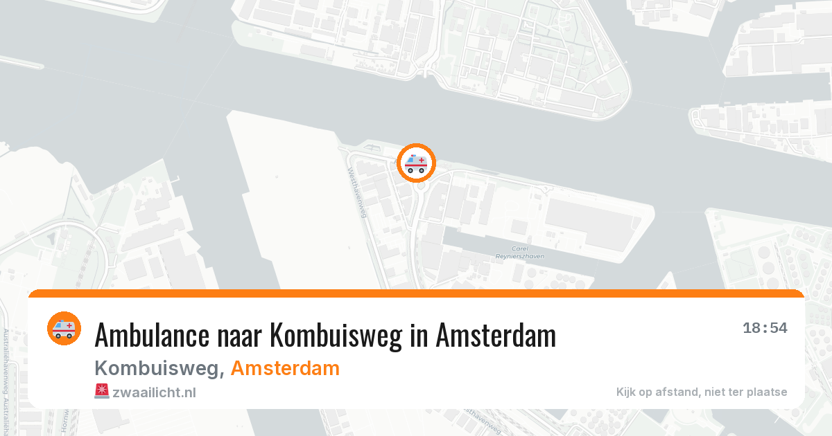 Ambulance naar Kombuisweg in Amsterdam — 21 apr 2026