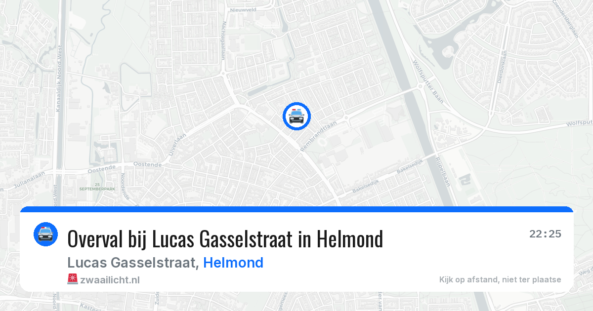 Overval bij Lucas Gasselstraat in Helmond — 25 jul 2026