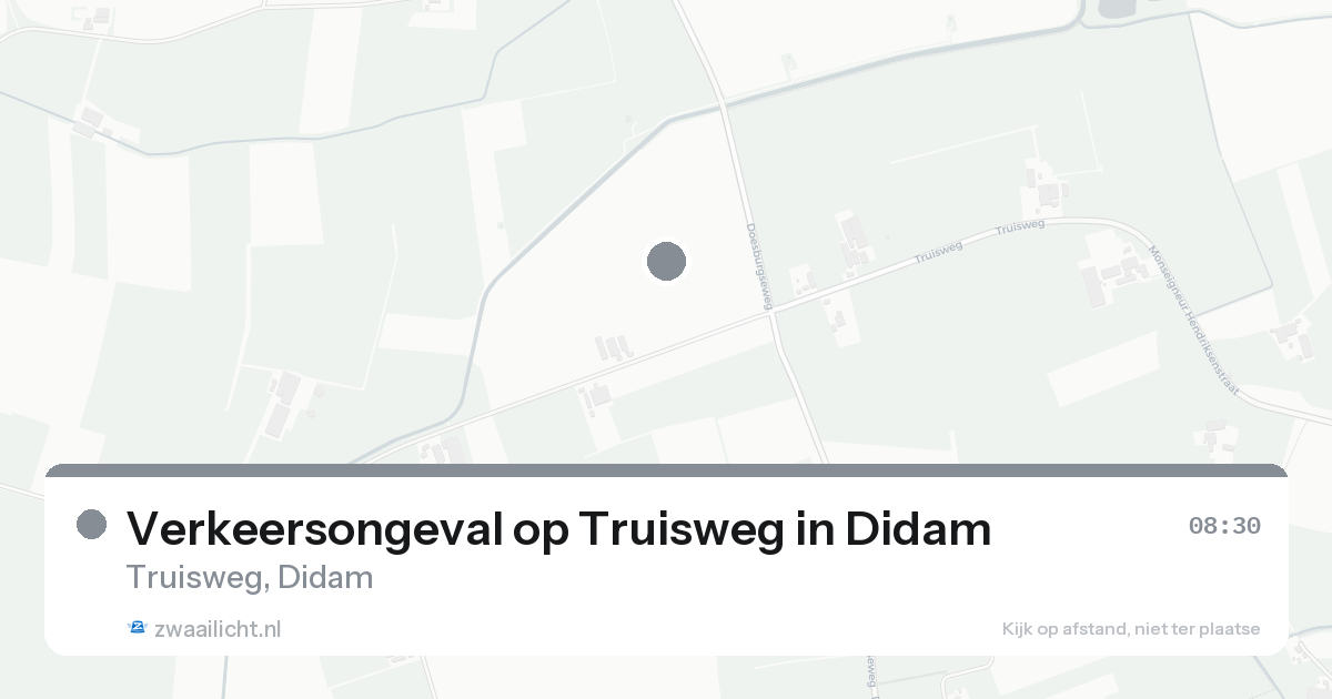 Verkeersongeval op Truisweg in Didam — 17 aug 2026
