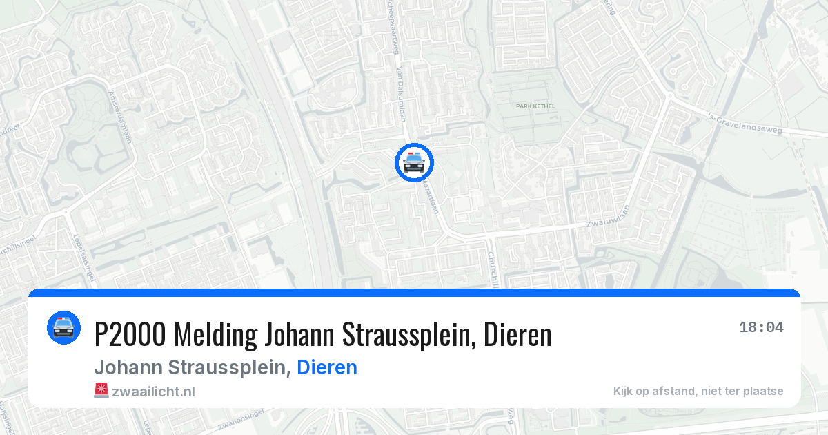 P2000 Melding Johann Straussplein, Dieren — 15 mei 2026
