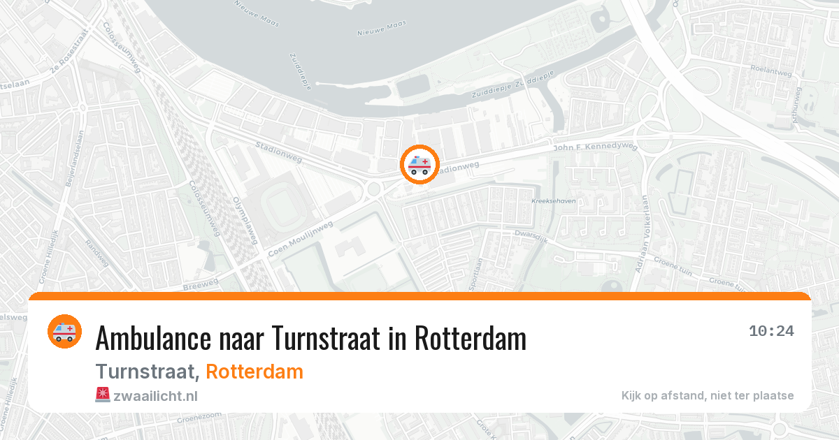 Ambulance naar Turnstraat in Rotterdam — 8 jun 2026