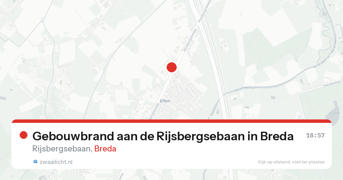 Gebouwbrand aan de Rijsbergsebaan in Breda — 30 jan 2026
