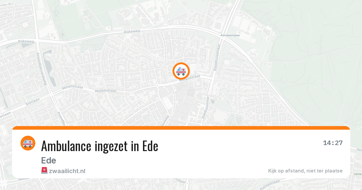 Ambulance ingezet in Ede — 7 apr 2026