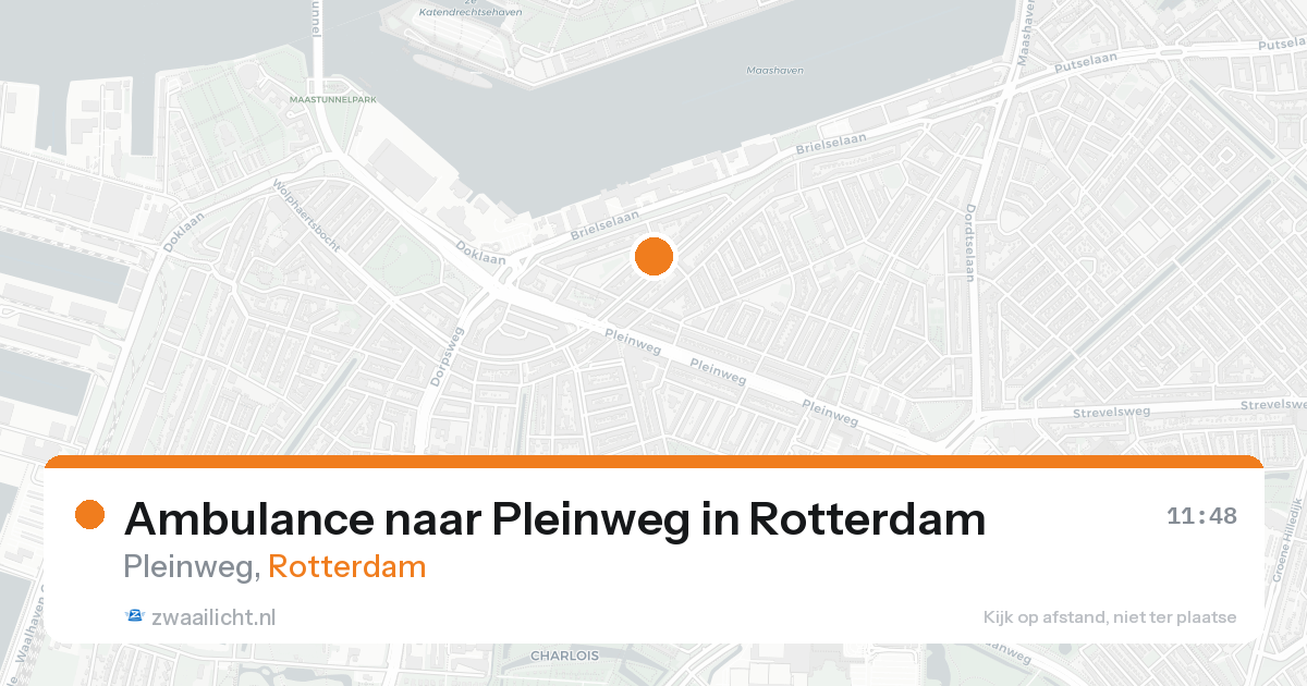 Ambulance naar Pleinweg in Rotterdam — 16 aug 2026