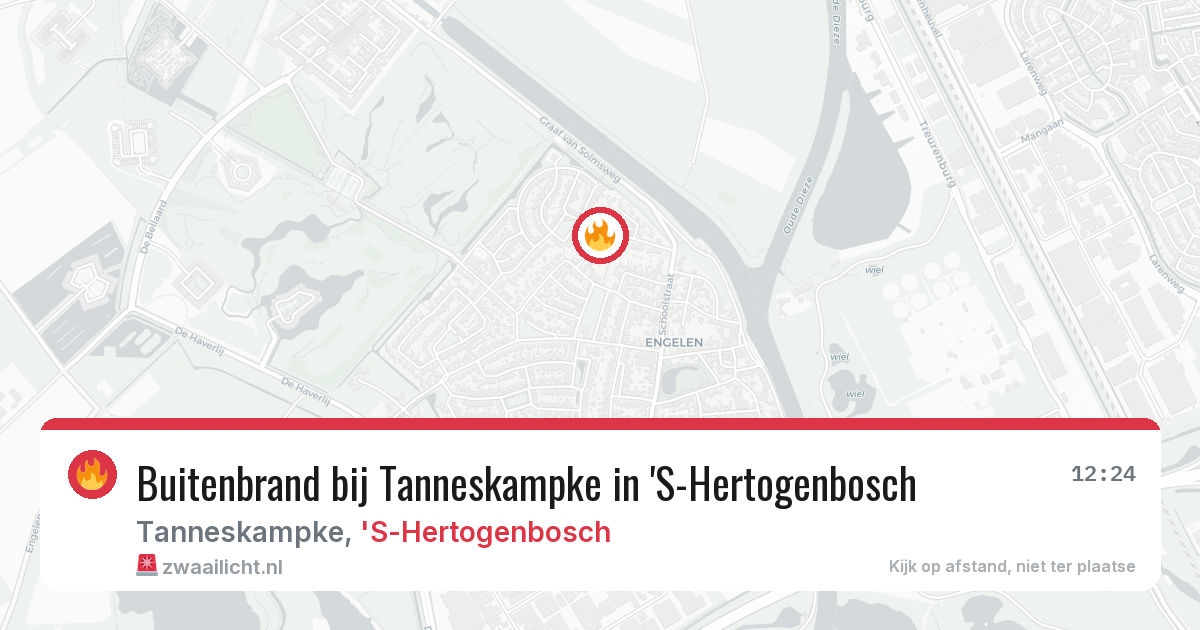 Buitenbrand bij Tanneskampke in 'S-Hertogenbosch — 27 apr 2026