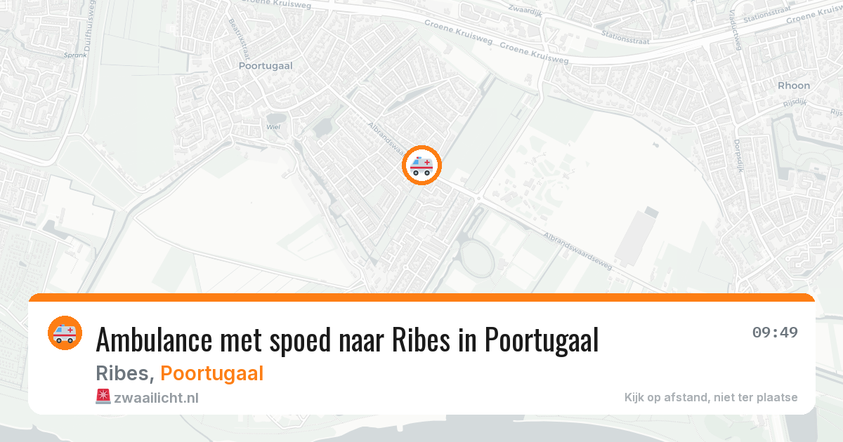Ambulance met spoed naar Ribes in Poortugaal — 29 jul 2026