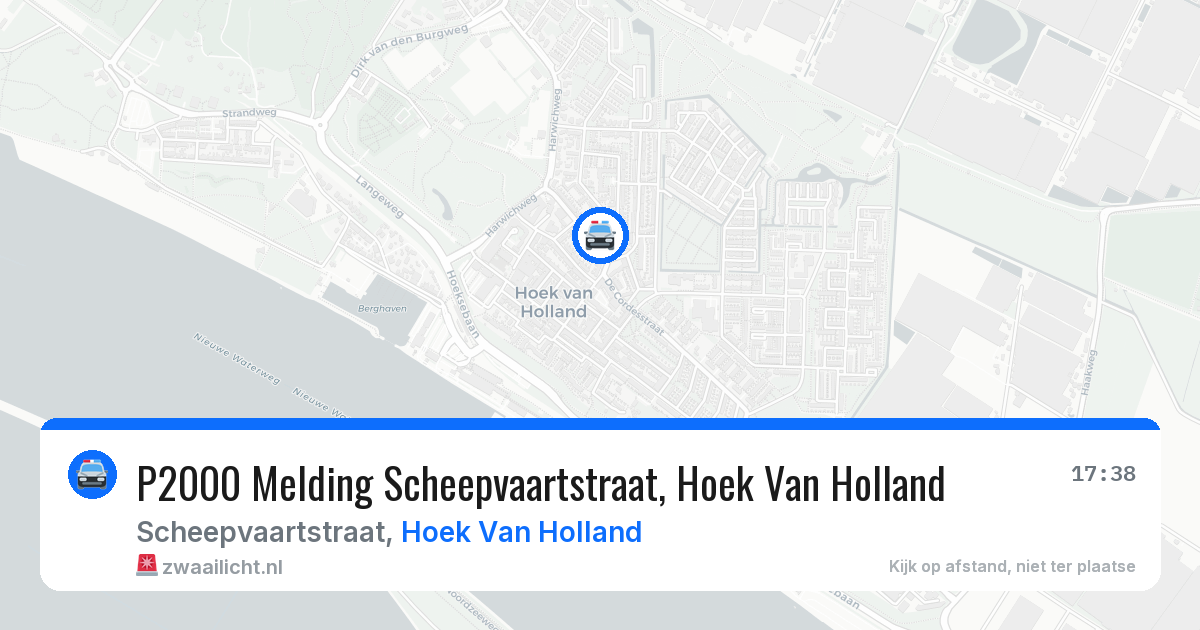 P2000 Melding Scheepvaartstraat, Hoek Van Holland — 24 mei 2026