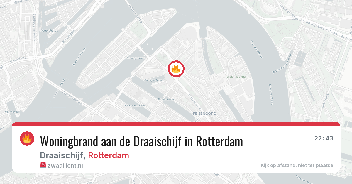 Woningbrand aan de Draaischijf in Rotterdam — 7 mei 2026