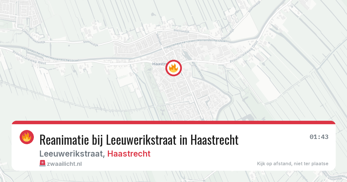 Reanimatie bij Leeuwerikstraat in Haastrecht — 4 feb 2026