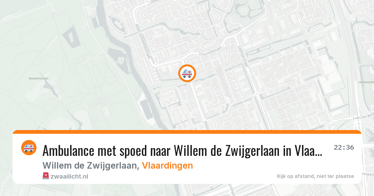 Ambulance met spoed naar Willem de Zwijgerlaan in Vlaardingen — 31 jul 2026