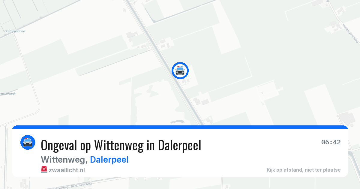 Ongeval op Wittenweg in Dalerpeel — 22 apr 2026