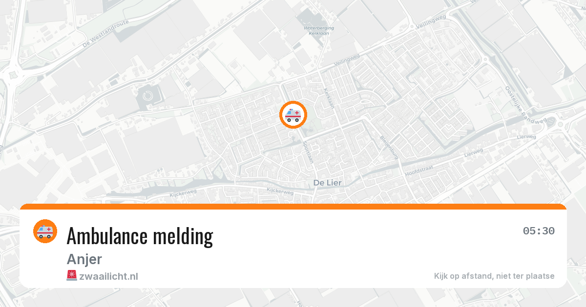 Ambulance melding — 5 jul 2026