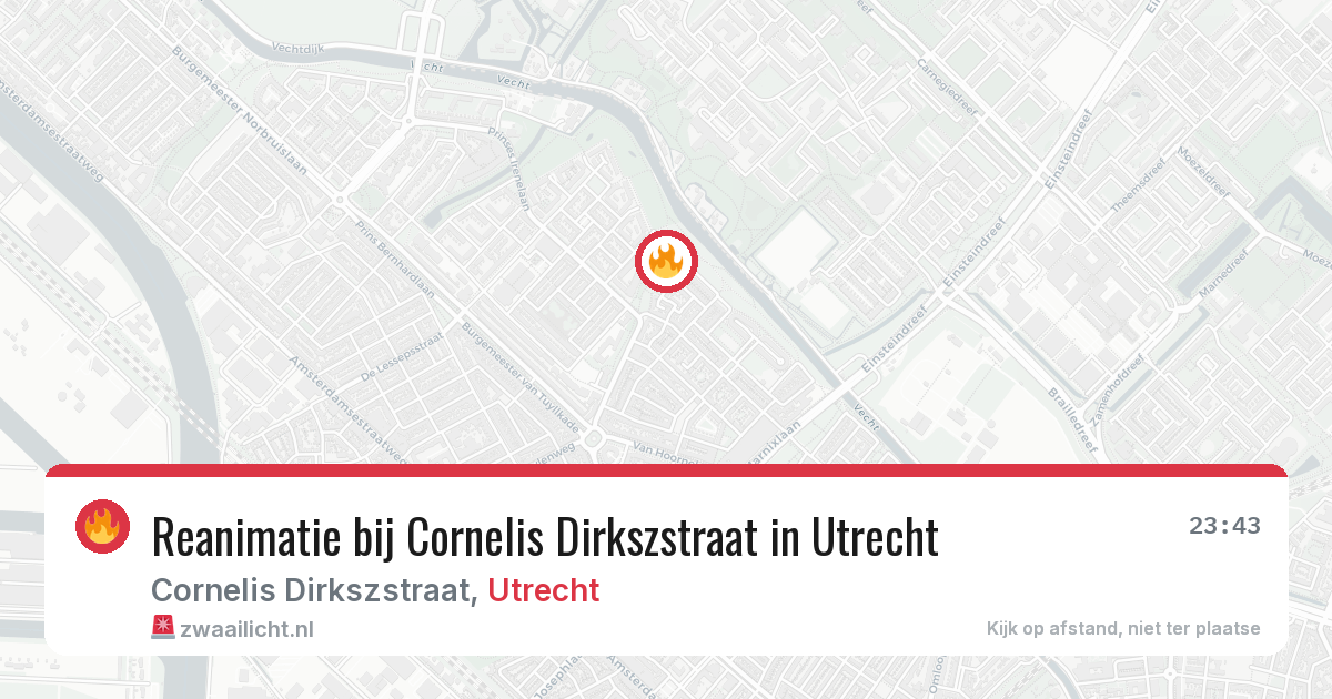 Reanimatie bij Cornelis Dirkszstraat in Utrecht — 28 jun 2026