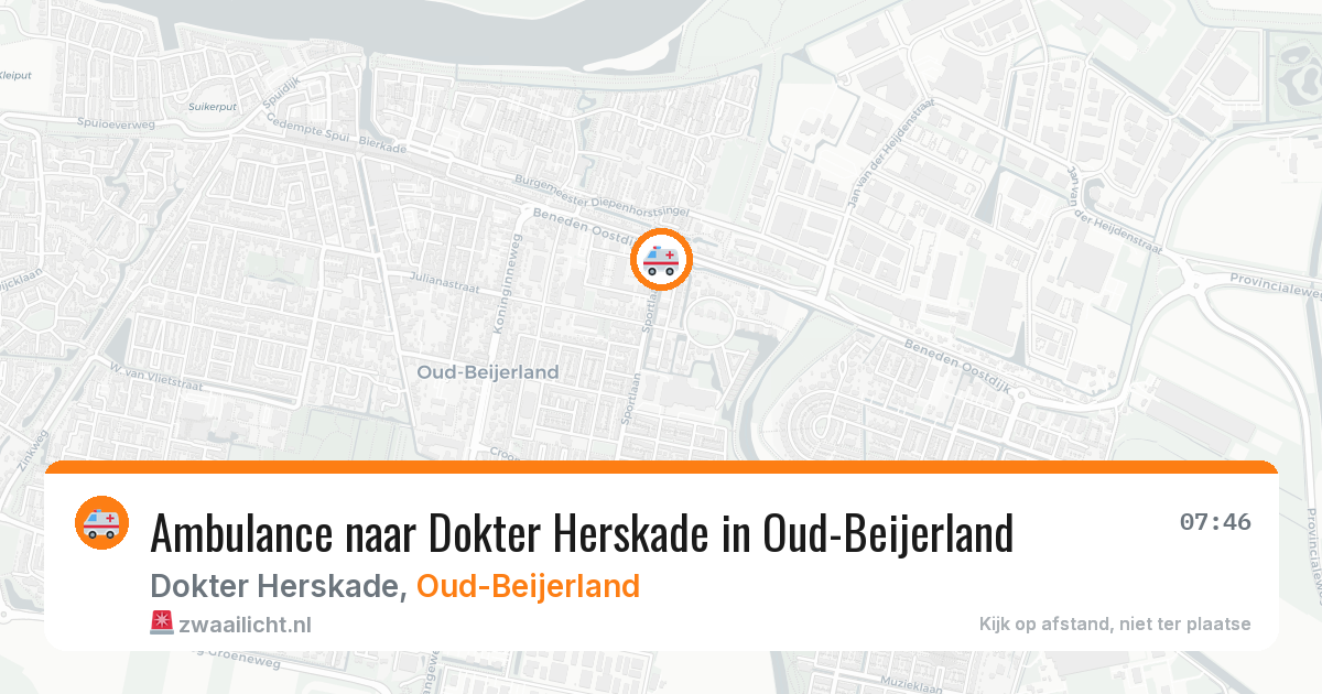 Ambulance naar Dokter Herskade in Oud-Beijerland — 29 jan 2026