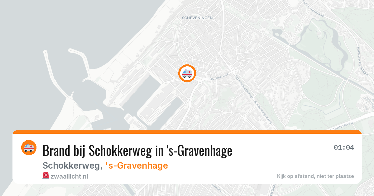 Brand bij Schokkerweg in 's-Gravenhage — 13 jun 2026