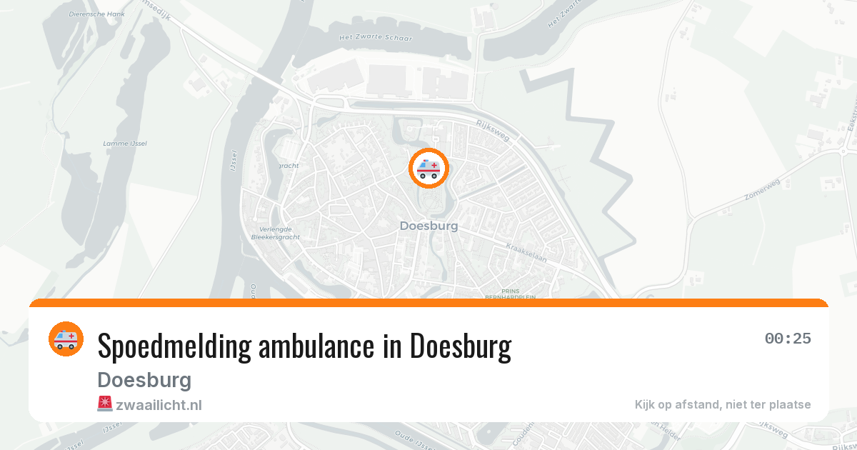 Spoedmelding ambulance in Doesburg — 5 mei 2026
