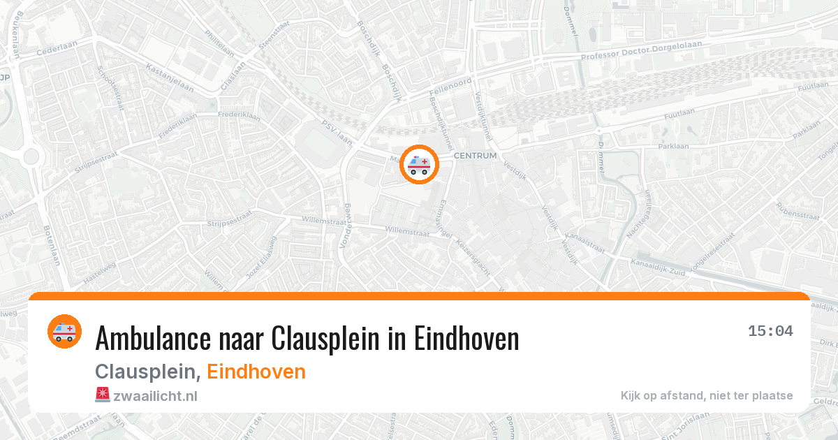 Ambulance naar Clausplein in Eindhoven — 11 aug 2026