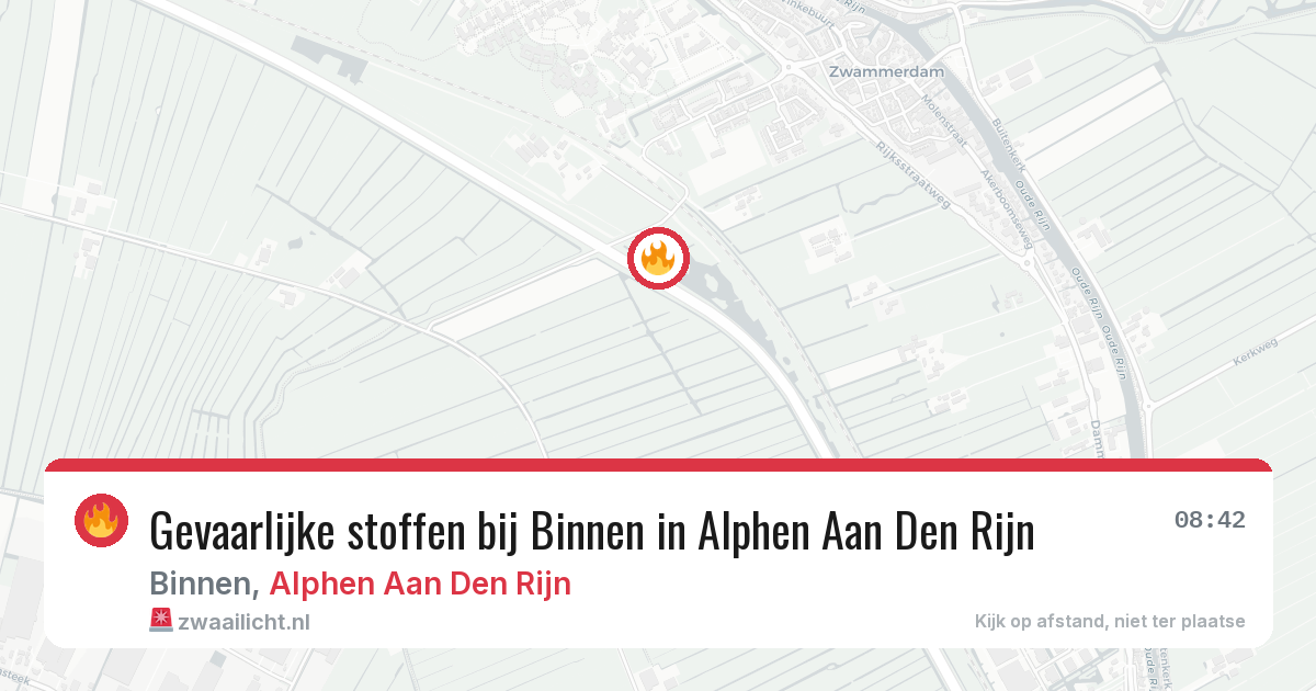 Gevaarlijke stoffen bij Binnen in Alphen Aan Den Rijn — 25 jun 2026
