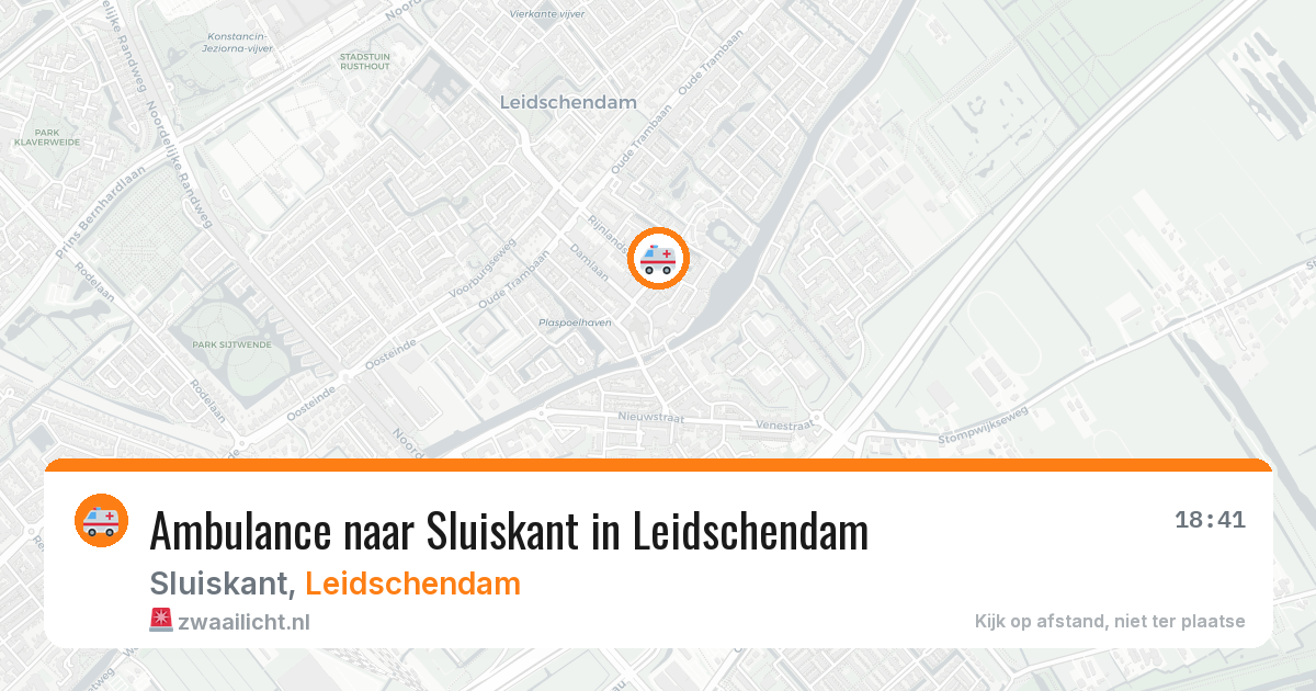 Ambulance naar Sluiskant in Leidschendam — 29 jul 2026