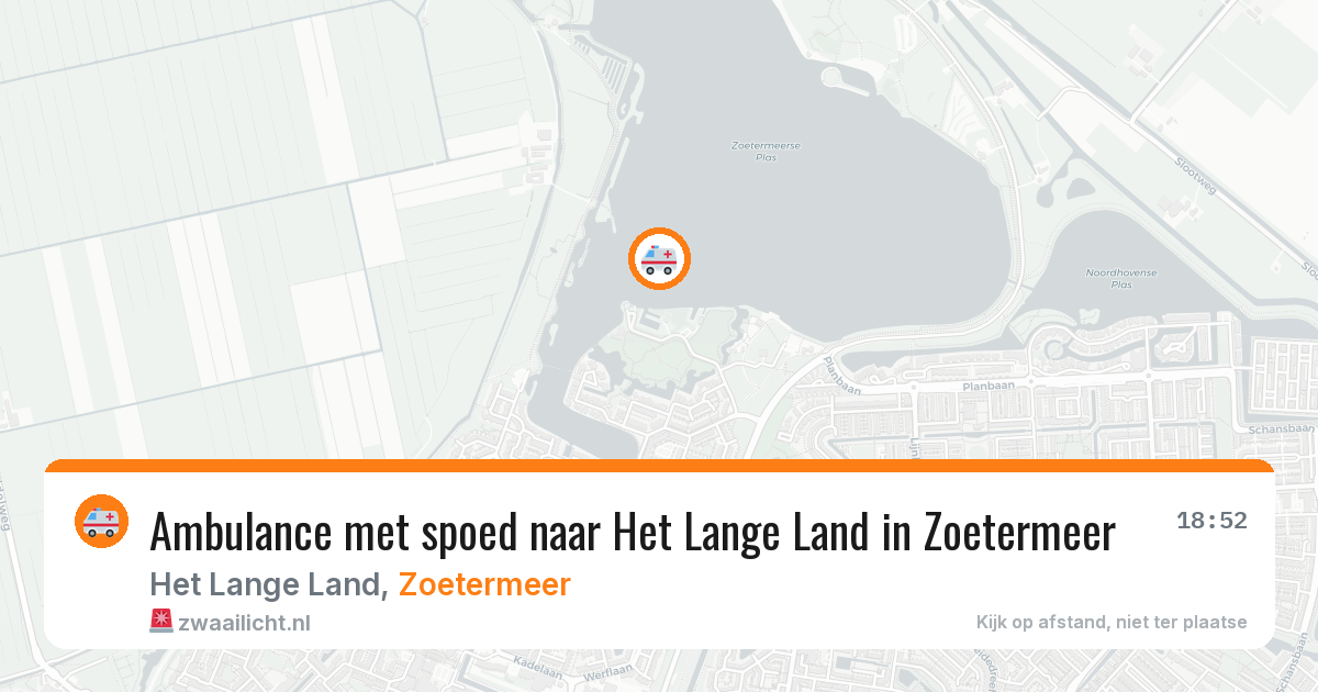 Ambulance met spoed naar Het Lange Land in Zoetermeer — 27 jun 2026