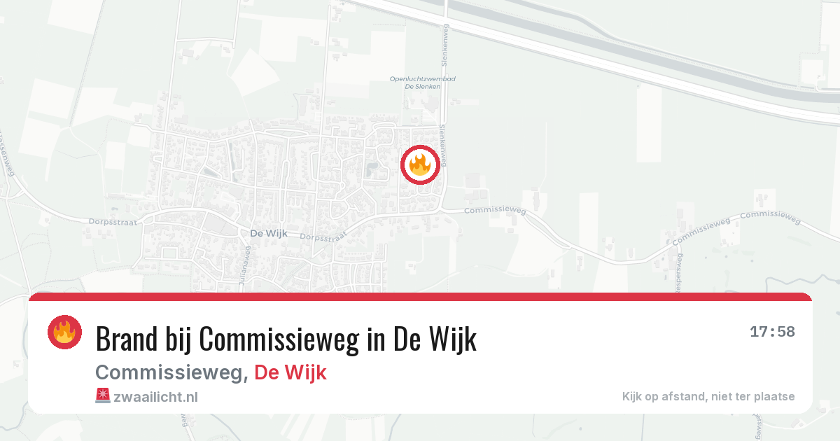 Brand bij Commissieweg in De Wijk — 3 apr 2026