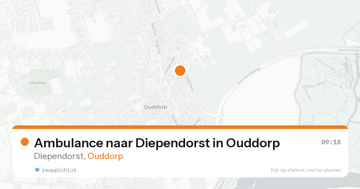 Ambulance naar Diependorst in Ouddorp — 19 aug 2026