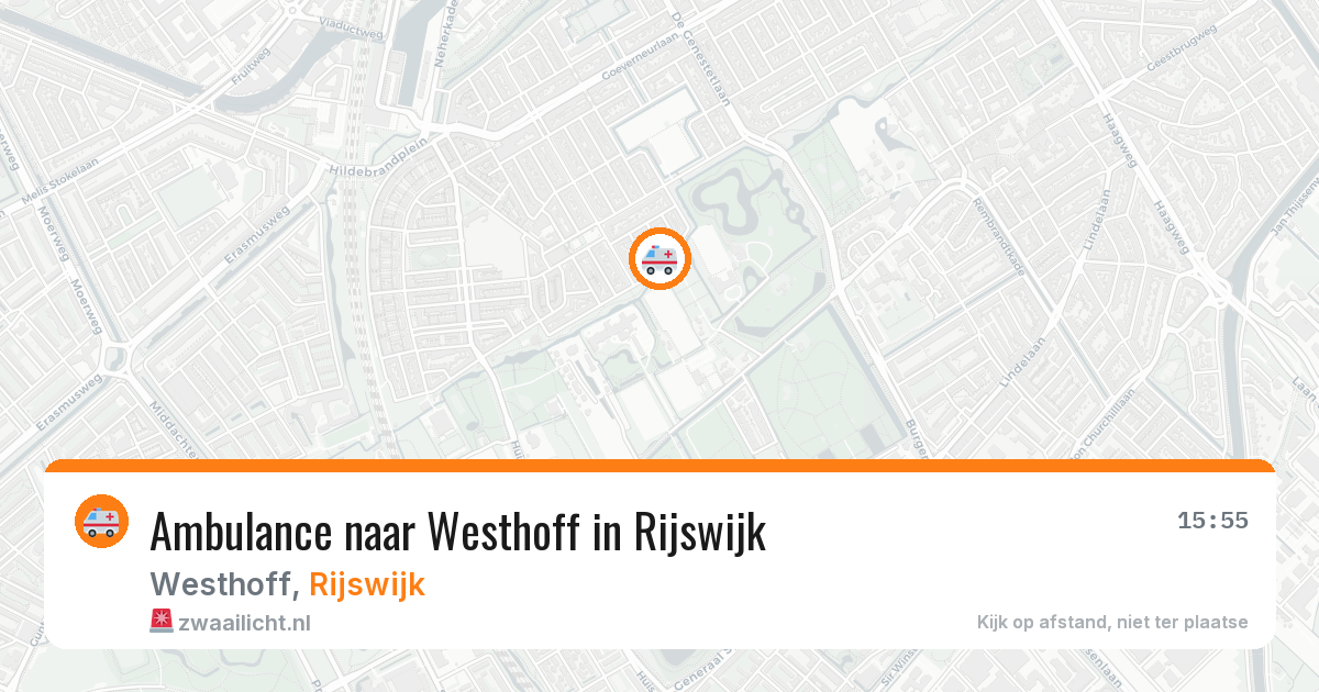 Ambulance naar Westhoff in Rijswijk — 30 apr 2026