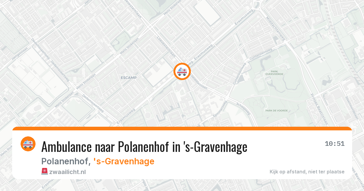 Ambulance naar Polanenhof in 's-Gravenhage — 13 aug 2026