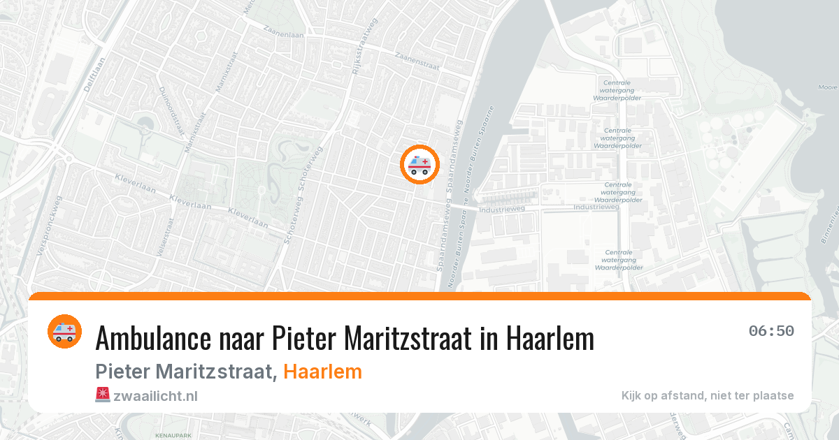 Ambulance naar Pieter Maritzstraat in Haarlem — 20 jul 2026