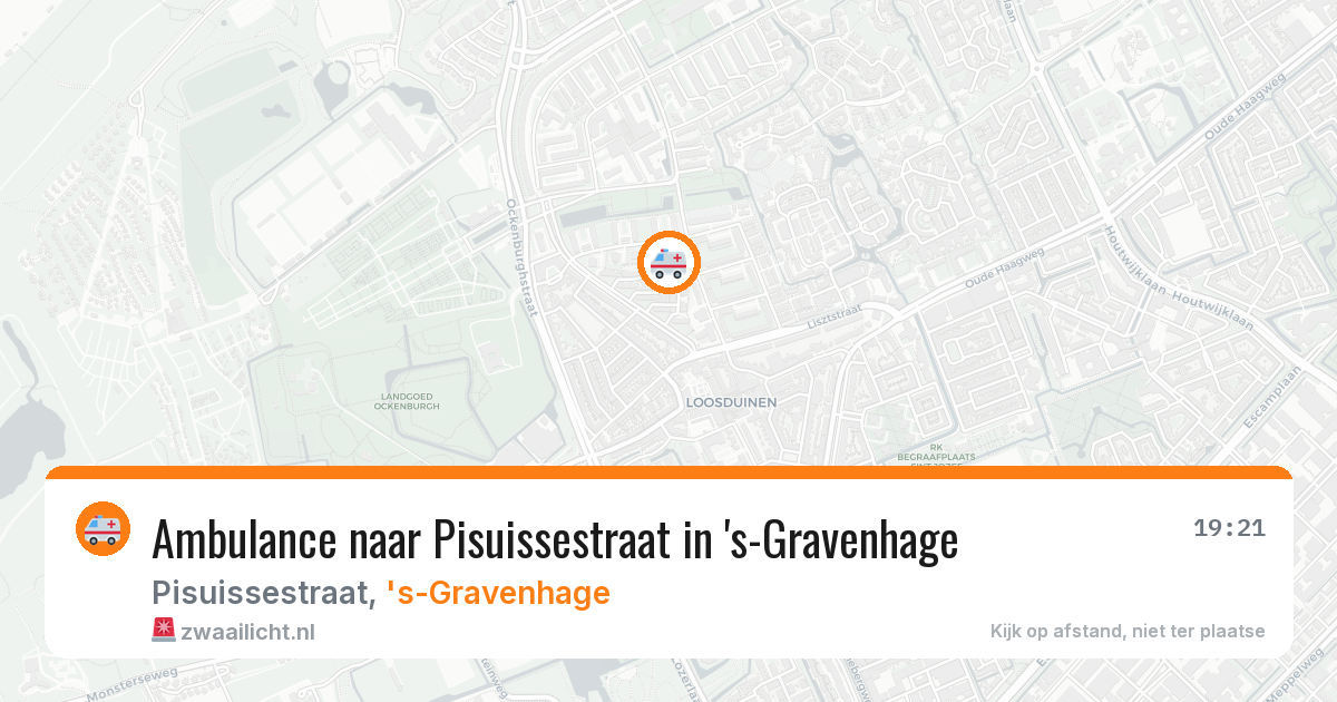 Ambulance naar Pisuissestraat in 's-Gravenhage — 4 mrt 2026
