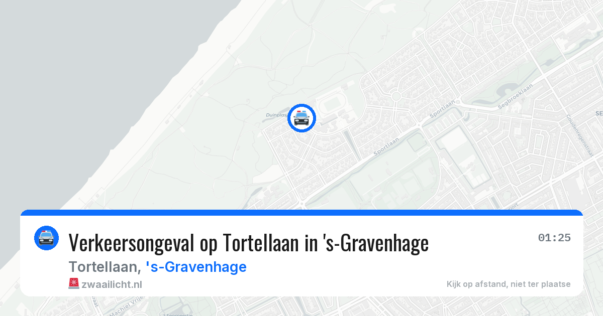 Verkeersongeval op Tortellaan in 's-Gravenhage — 18 jul 2026