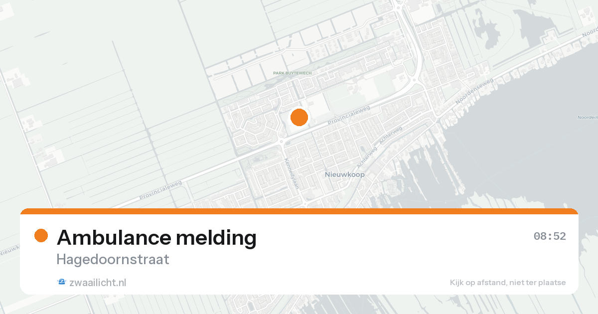 Ambulance melding — 31 jan 2026