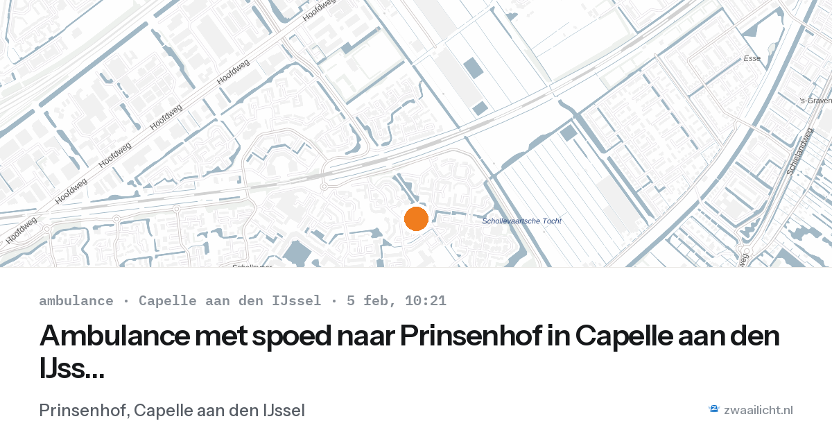 Ambulance met spoed naar Prinsenhof in Capelle aan den IJssel — 5 feb 2026