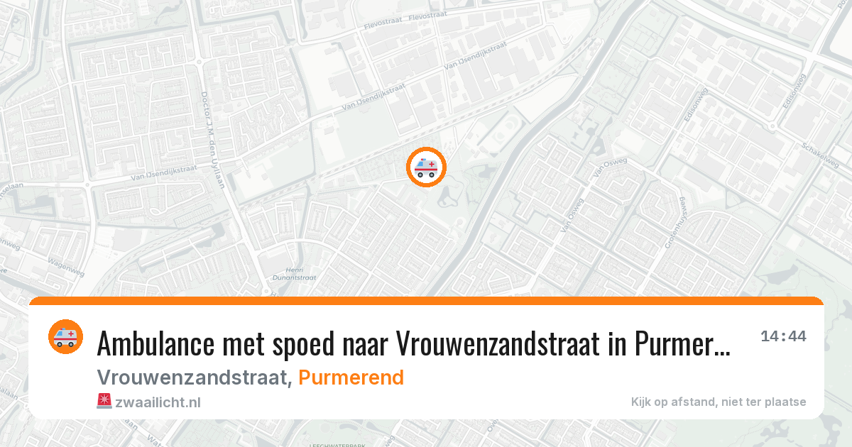 Ambulance met spoed naar Vrouwenzandstraat in Purmerend — 5 mrt 2026