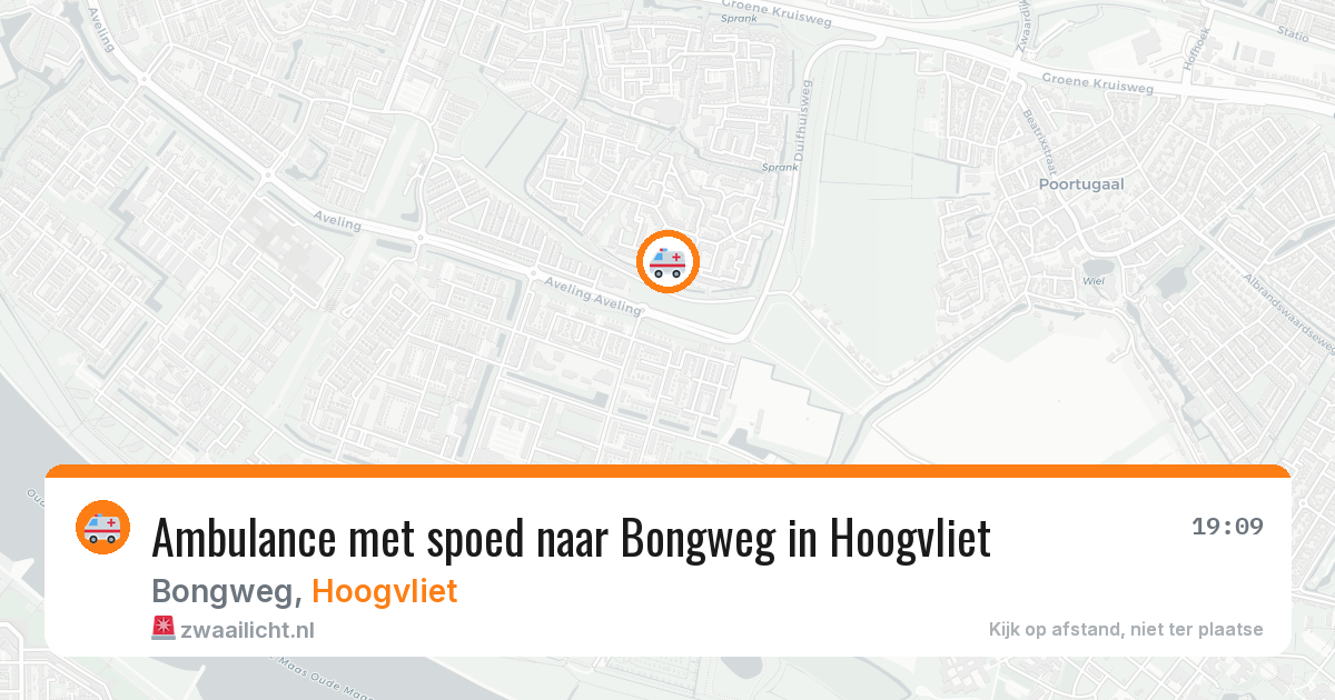Ambulance met spoed naar Bongweg in Hoogvliet — 7 apr 2026