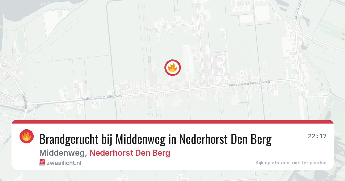 Brandgerucht bij Middenweg in Nederhorst Den Berg — 6 mei 2026