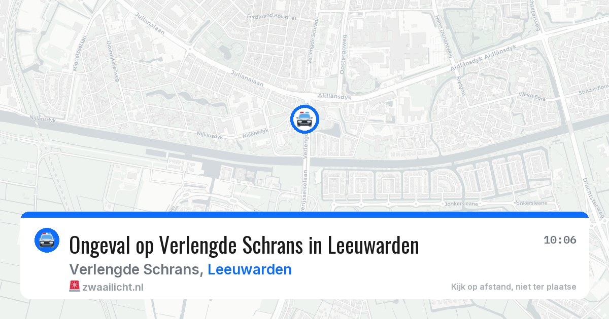 Ongeval op Verlengde Schrans in Leeuwarden — 8 jun 2026